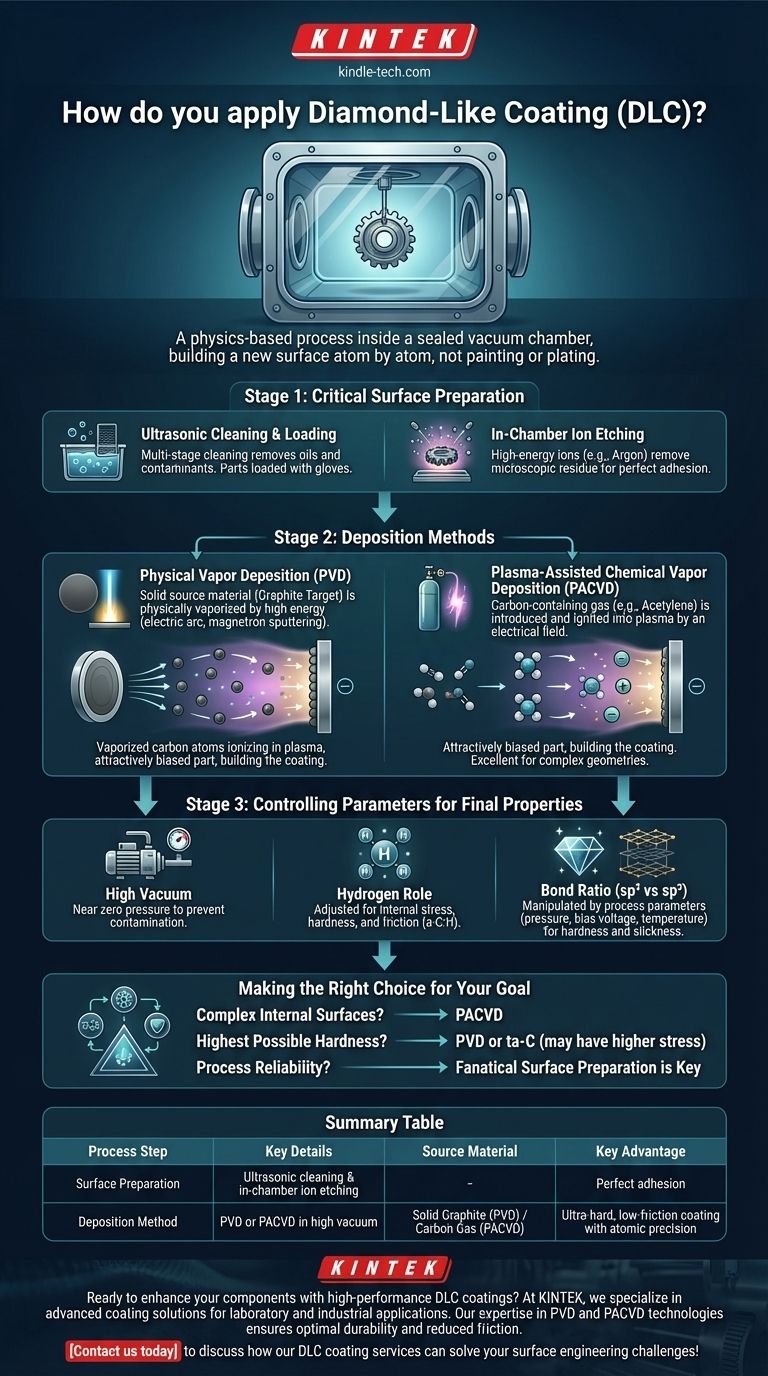 Como se aplica o revestimento semelhante a diamante? Alcance Desempenho Superior da Superfície com DLC Guia Visual