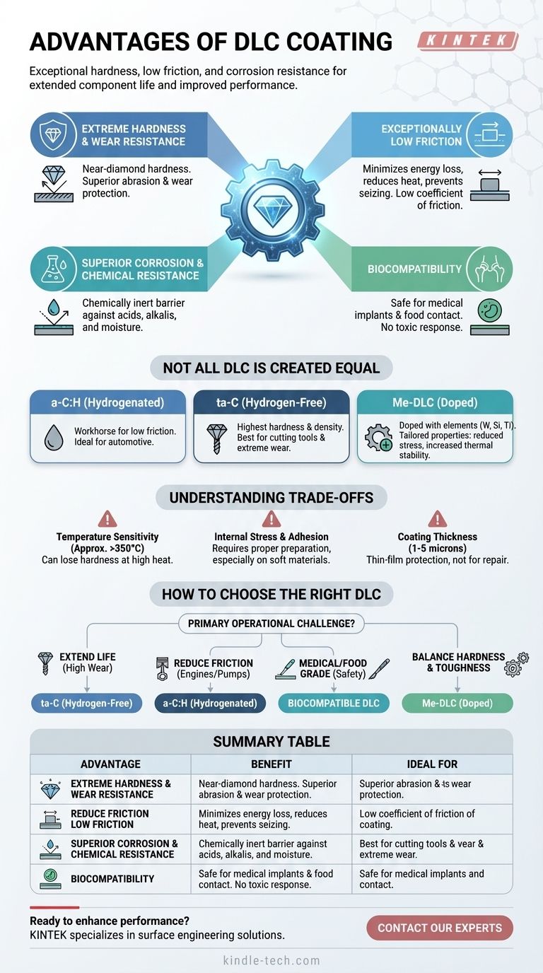 Quali sono i vantaggi del rivestimento DLC? Ottieni durezza superiore, basso attrito e resistenza alla corrosione Guida Visiva