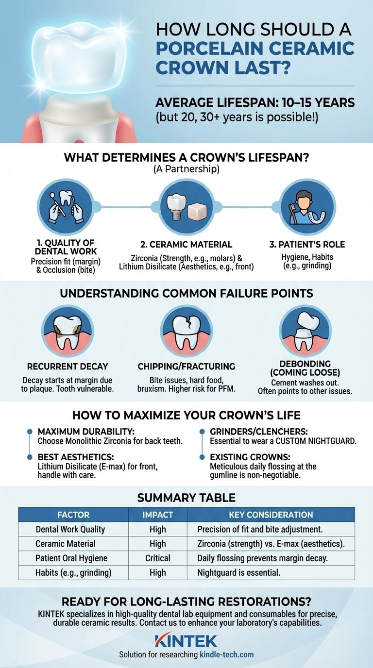 瓷冠（全瓷牙冠）应该能用多久？通过适当的护理最大化您的投资 图解指南