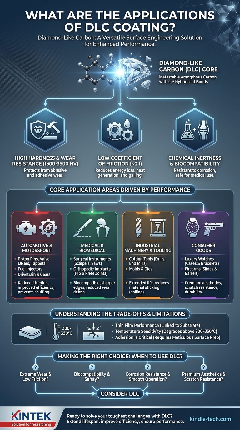 ¿Cuáles son las aplicaciones del recubrimiento DLC? Mejore el desgaste, la fricción y el rendimiento de sus componentes Guía Visual