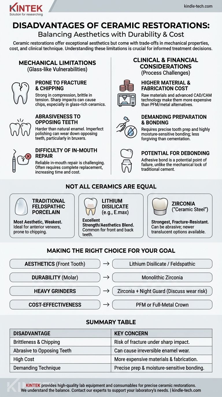 Quels sont les inconvénients des restaurations en céramique ? Peser l'esthétique par rapport à la durabilité et au coût Guide Visuel