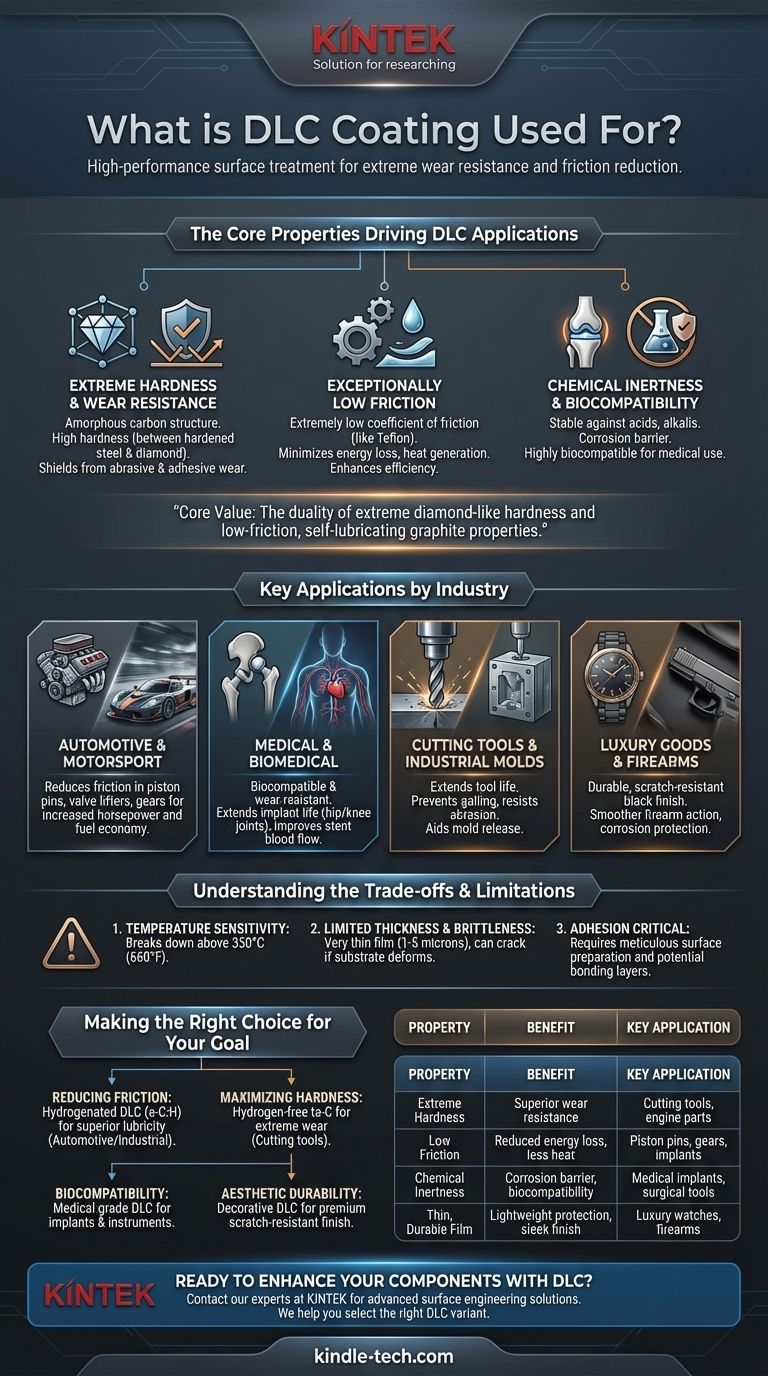 ¿Para qué se utiliza el recubrimiento DLC? Aumente el rendimiento de los componentes con extrema dureza y baja fricción Guía Visual