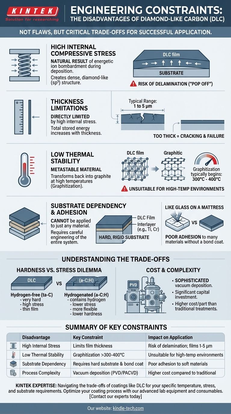 Каковы недостатки алмазоподобного углерода? Ключевые инженерные ограничения, которые следует учитывать Визуальное руководство