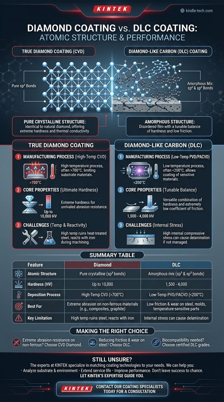 Quelle est la différence entre le revêtement diamant et le revêtement DLC ? Un guide sur la structure atomique et l'application Guide Visuel