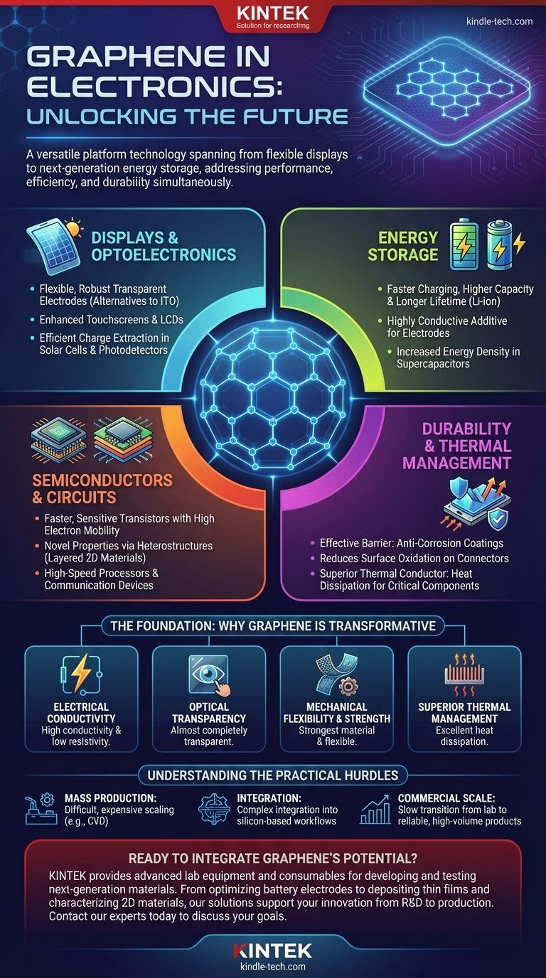 ما هي تطبيقات الجرافين في الإلكترونيات؟ إحداث ثورة في الأداء والطاقة والمتانة دليل مرئي