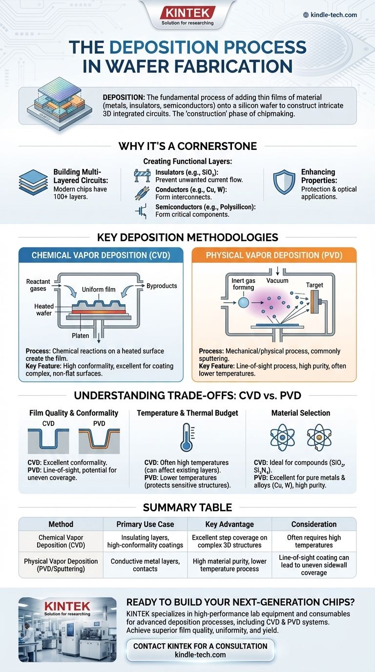 晶圆制造中的沉积工艺是什么？构建芯片层（使用CVD和PVD）的指南 图解指南