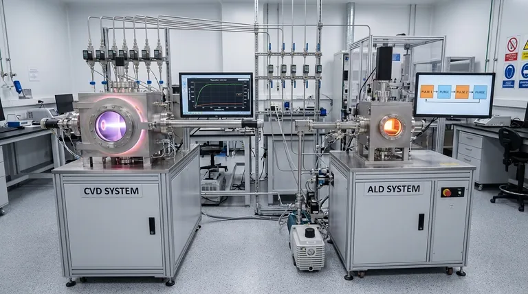 ما الفرق بين الترسيب الكيميائي للبخار وALD؟ اختر تقنية الأغشية الرقيقة المناسبة