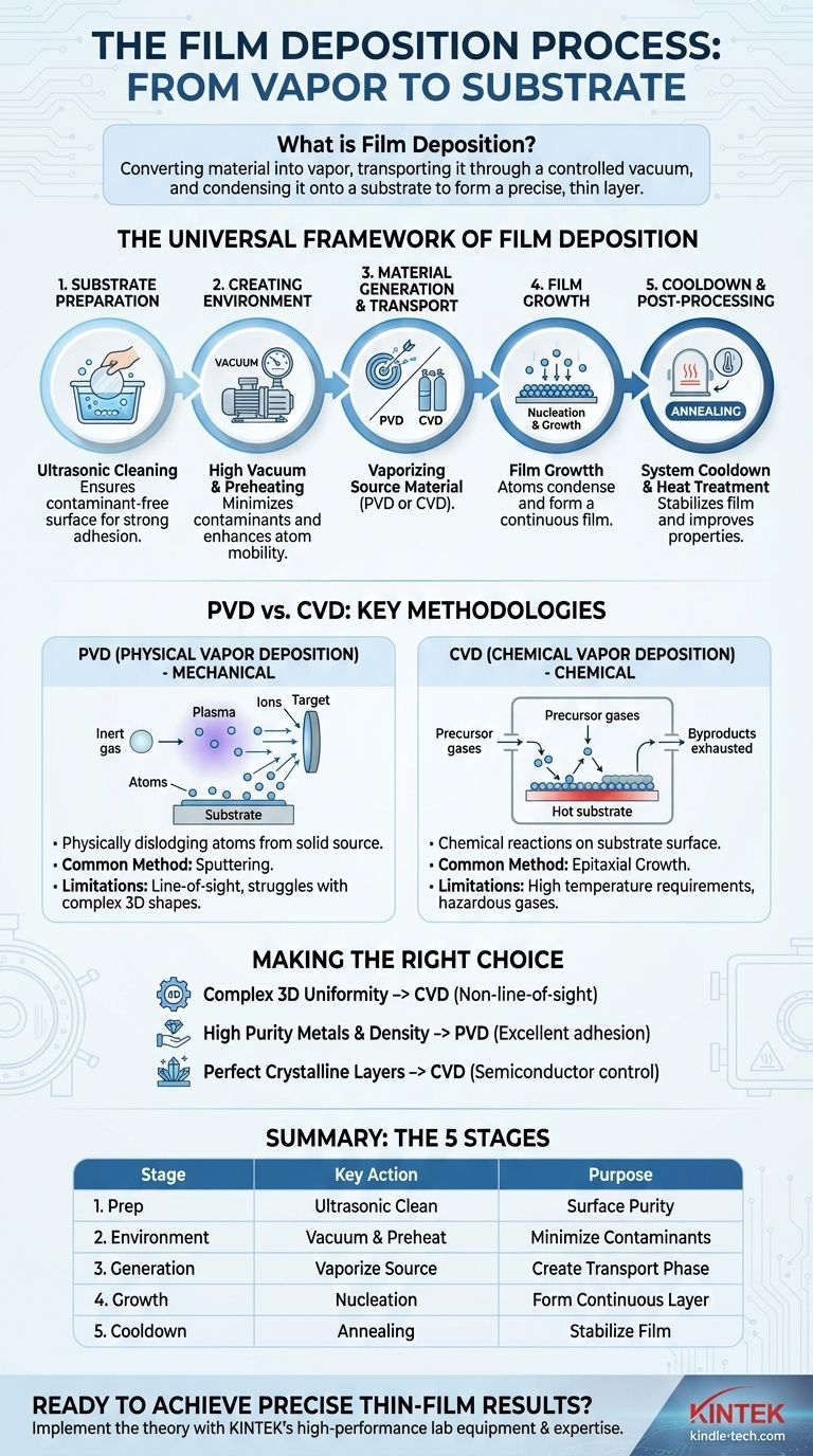 ¿Cuál es el proceso de deposición de película? Una guía paso a paso para la creación de películas delgadas Guía Visual