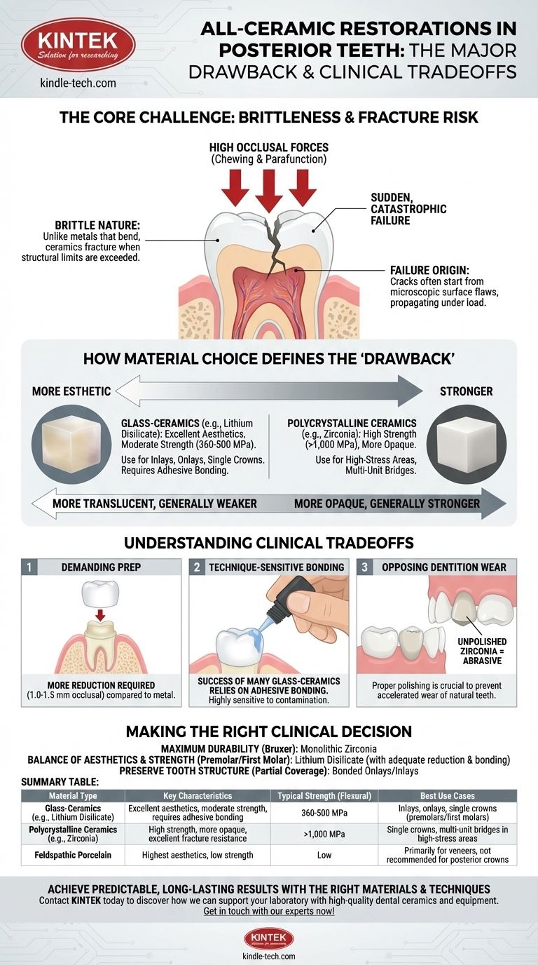 구치부의 올세라믹 수복물의 주요 단점은 무엇입니까? 오래 지속되는 결과를 위한 파절 위험 극복 시각적 가이드