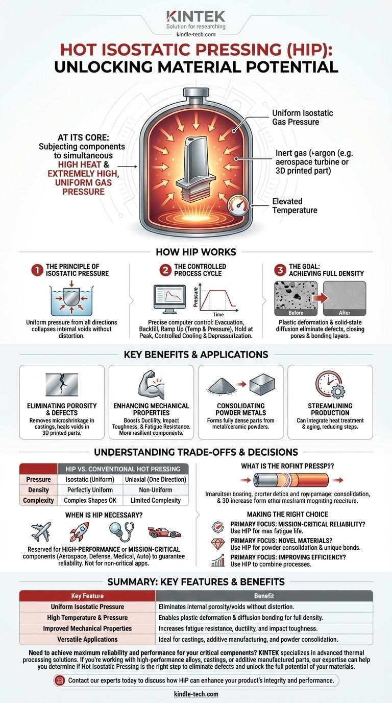 ما هو التلبيد متساوي القياس الساخن؟ تحقيق الكثافة الكاملة والأداء الفائق للمواد دليل مرئي