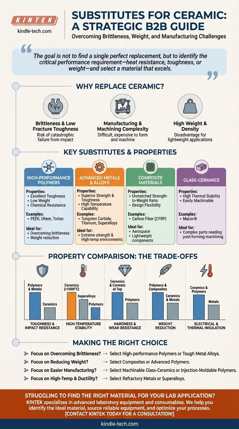 Was ist ein Ersatz für Keramik? Finden Sie das richtige Material für die Anforderungen Ihrer Anwendung Visuelle Anleitung