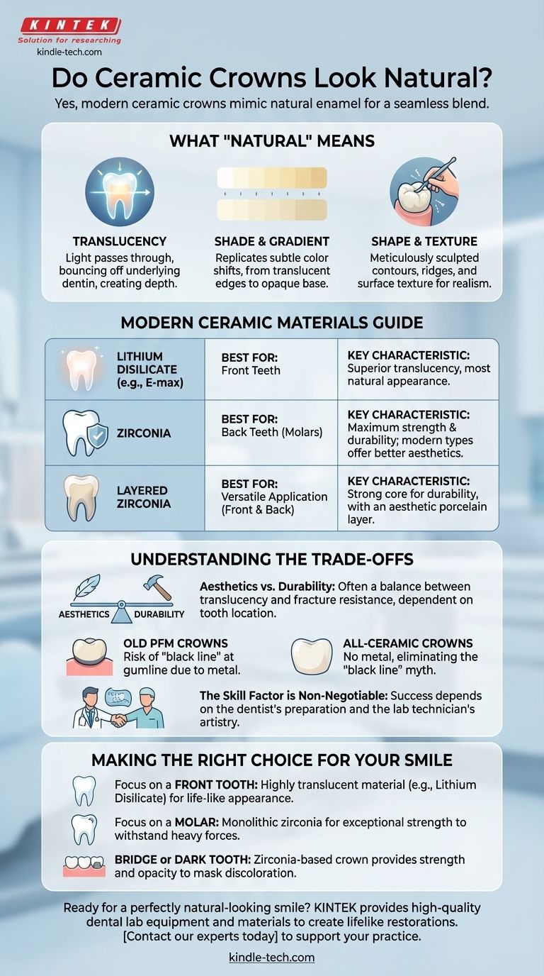 陶瓷牙冠看起来自然吗？实现无缝、自然美观的笑容 图解指南