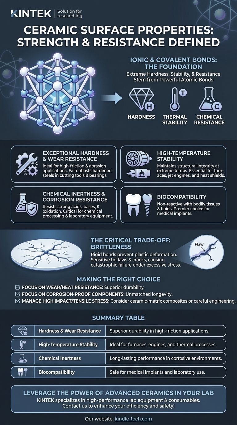 ¿Cuáles son las propiedades de las superficies cerámicas? Descubra su dureza y estabilidad extremas Guía Visual