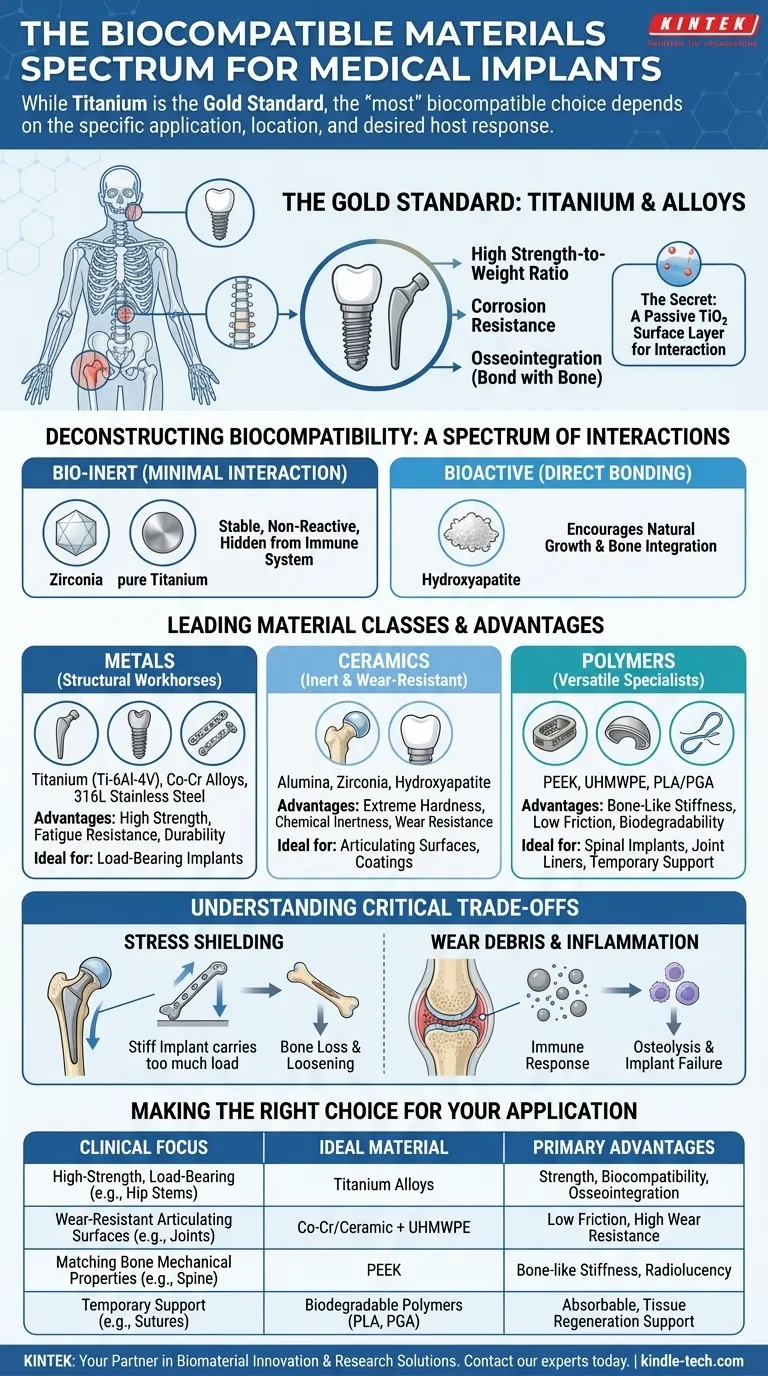 インプラントに最も生体適合性のある材料は何ですか？チタン、セラミックス、ポリマーのガイド ビジュアルガイド