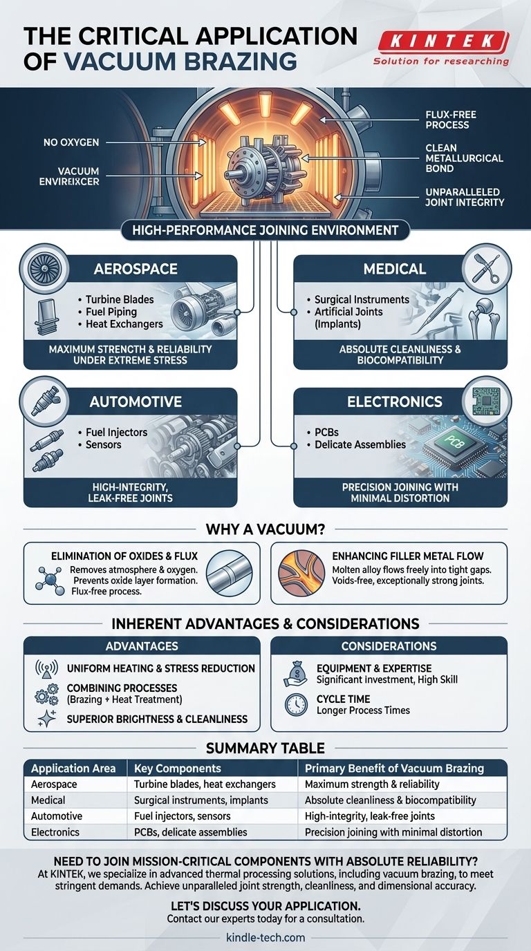 Каково применение вакуумной пайки? Достижение непревзойденной целостности соединений для критически важных компонентов Визуальное руководство