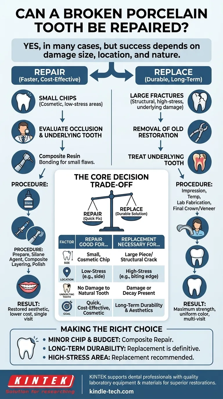 È possibile riparare un dente in porcellana rotto? Una guida alle soluzioni dentali durevoli Guida Visiva