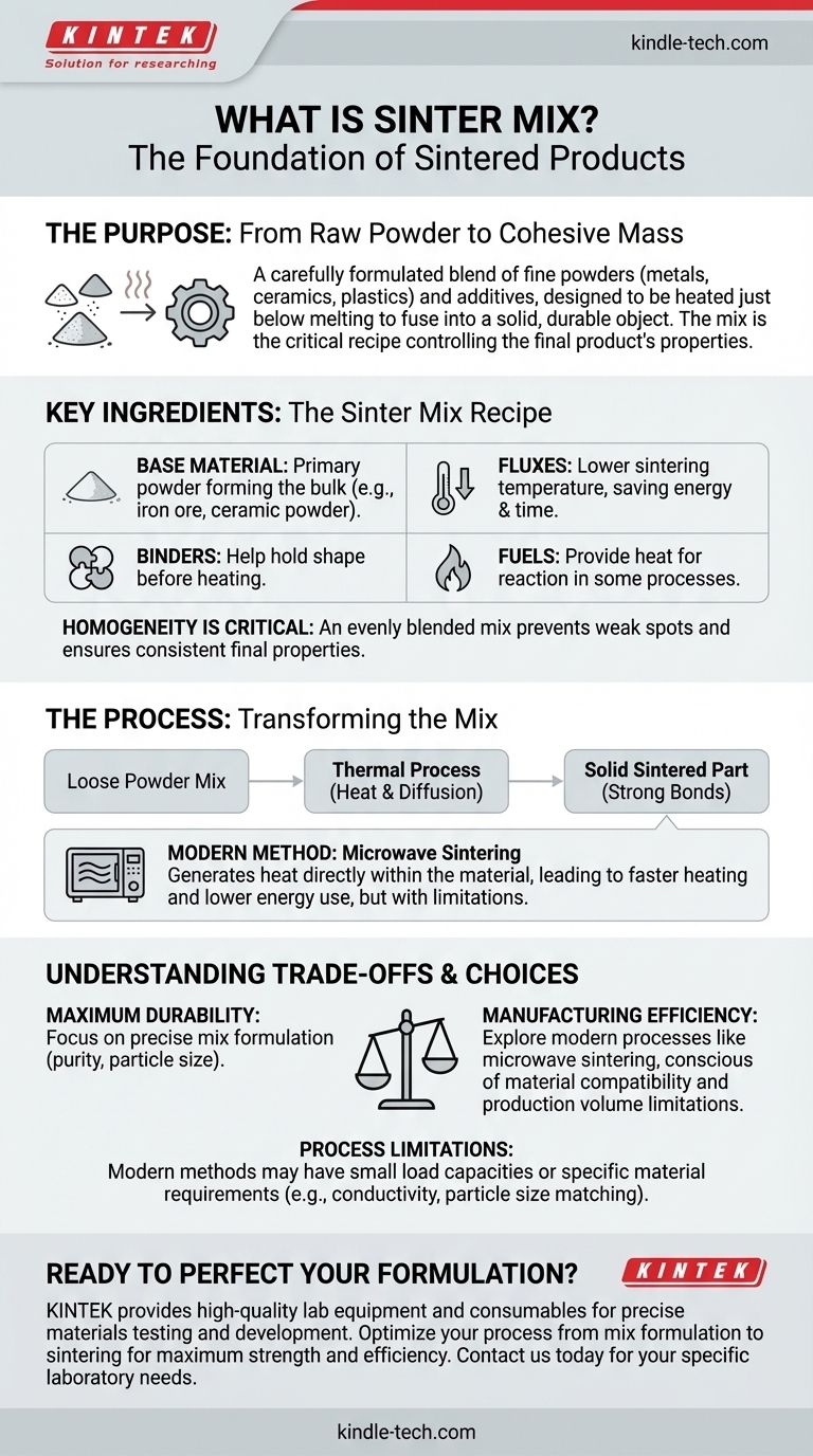¿Qué es una mezcla de sinterización? La base para crear materiales sinterizados fuertes y duraderos Guía Visual