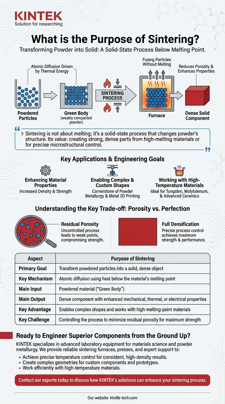 焼結の目的は何ですか？粉末から丈夫で複雑な部品を製造する ビジュアルガイド