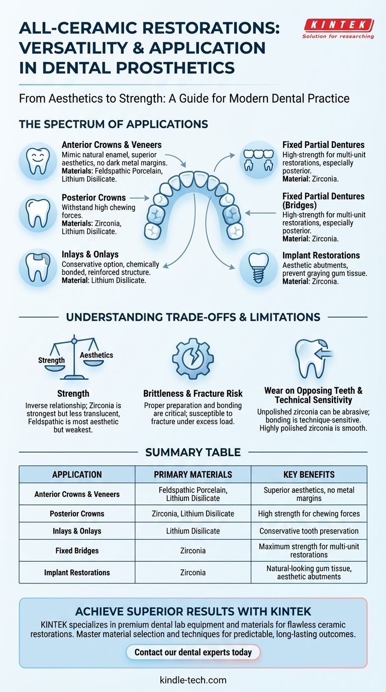 올세라믹 수복물은 어디에 사용할 수 있습니까? 현대 치과 솔루션에 대한 완벽 가이드 시각적 가이드