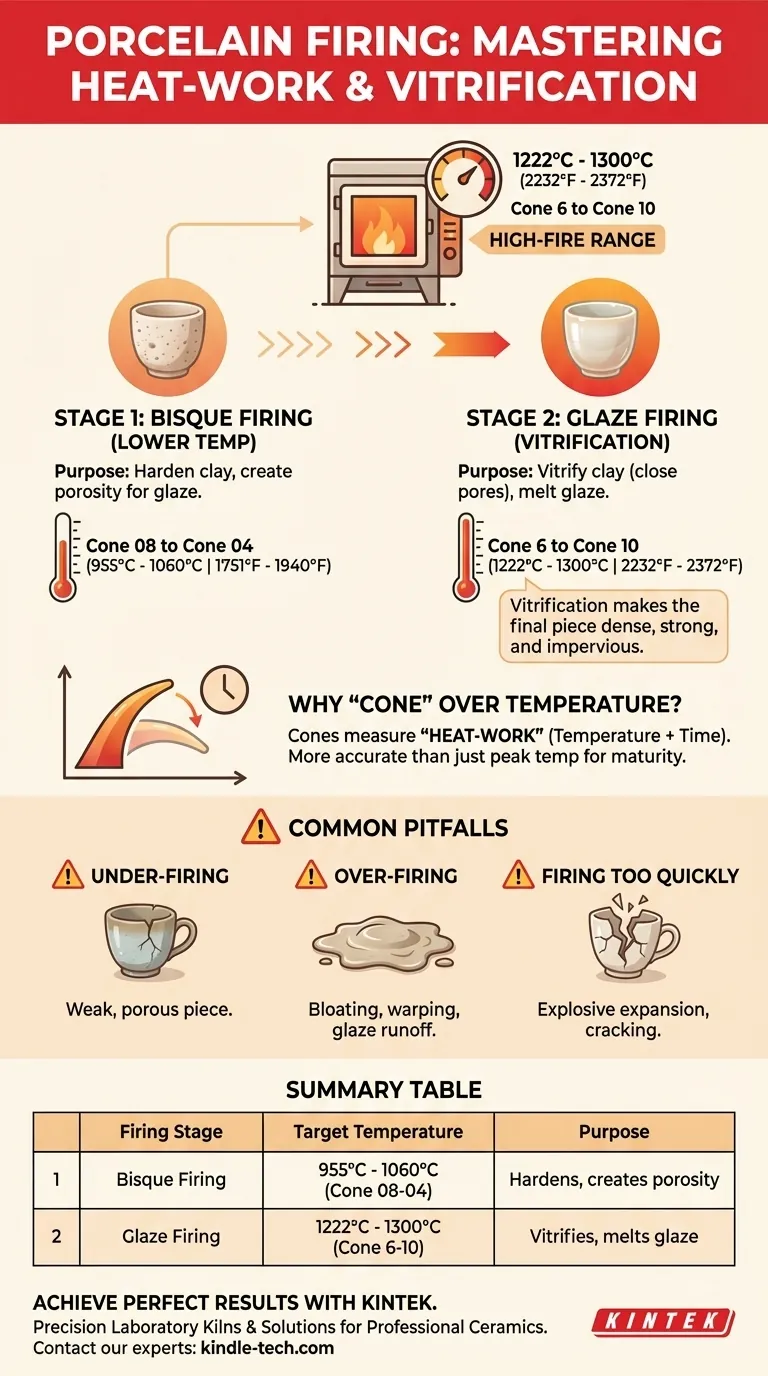 ¿A qué temperatura se cuece la porcelana? Una guía sobre el rango de 1222 °C-1300 °C para obtener resultados perfectos Guía Visual
