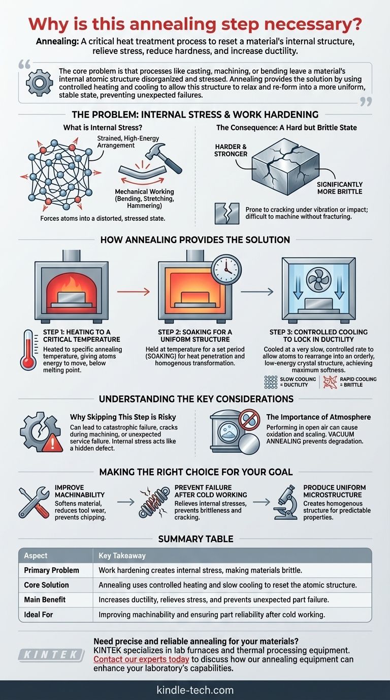 لماذا تعتبر خطوة التلدين هذه ضرورية؟ لتخفيف الإجهاد ومنع الفشل الهش دليل مرئي
