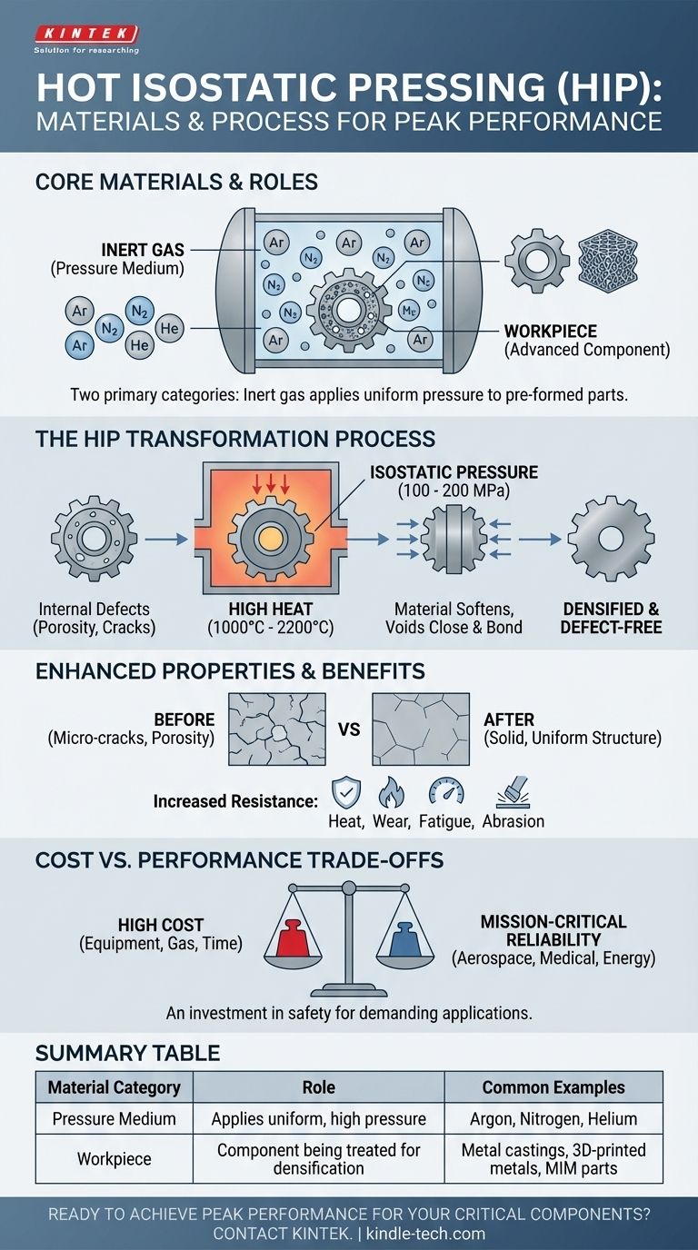 Quali materiali vengono utilizzati nella pressatura isostatica a caldo? Una guida ai gas e alle parti lavorate Guida Visiva