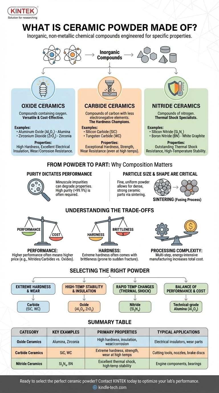 Di cosa è composta la polvere ceramica? Una guida ai materiali ceramici avanzati e ai loro usi Guida Visiva