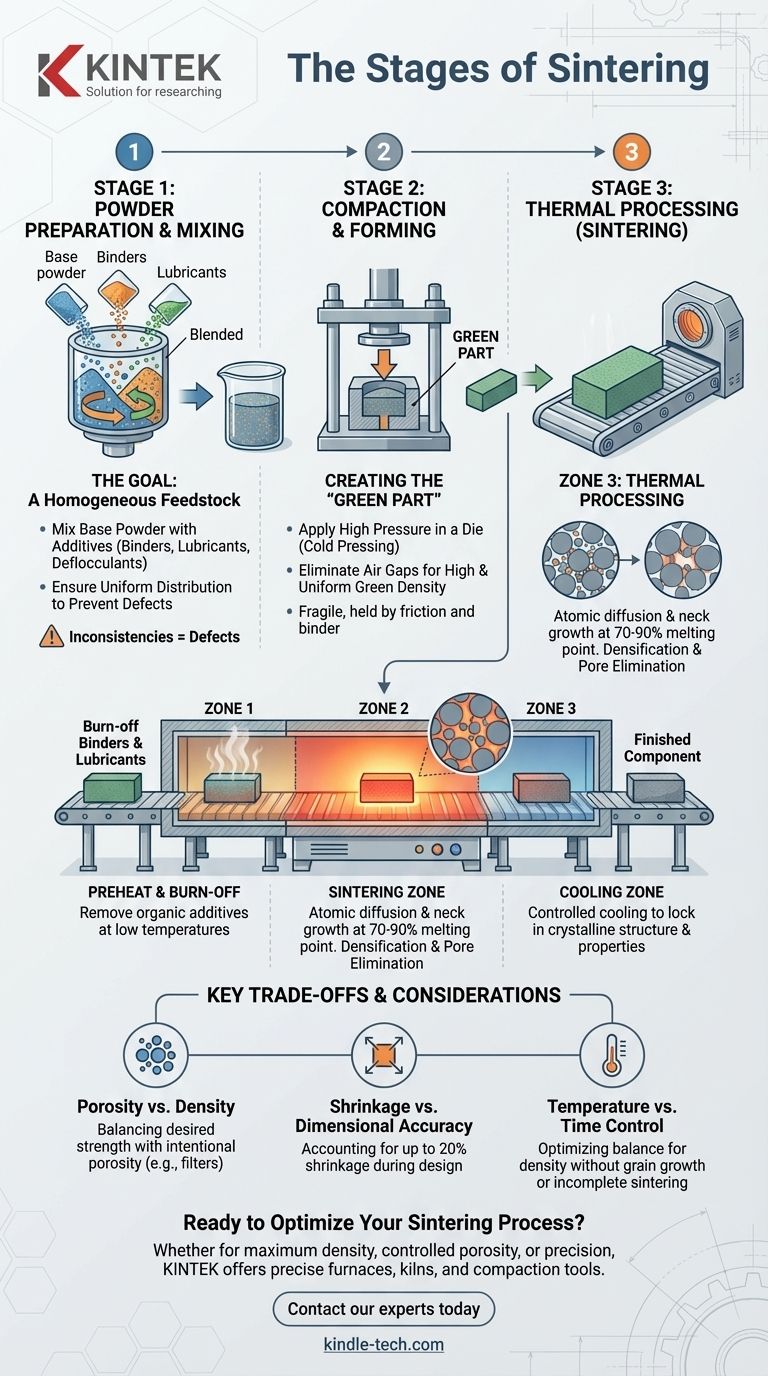 焼結の段階とは？粉末から部品へのプロセスを習得するためのガイド ビジュアルガイド