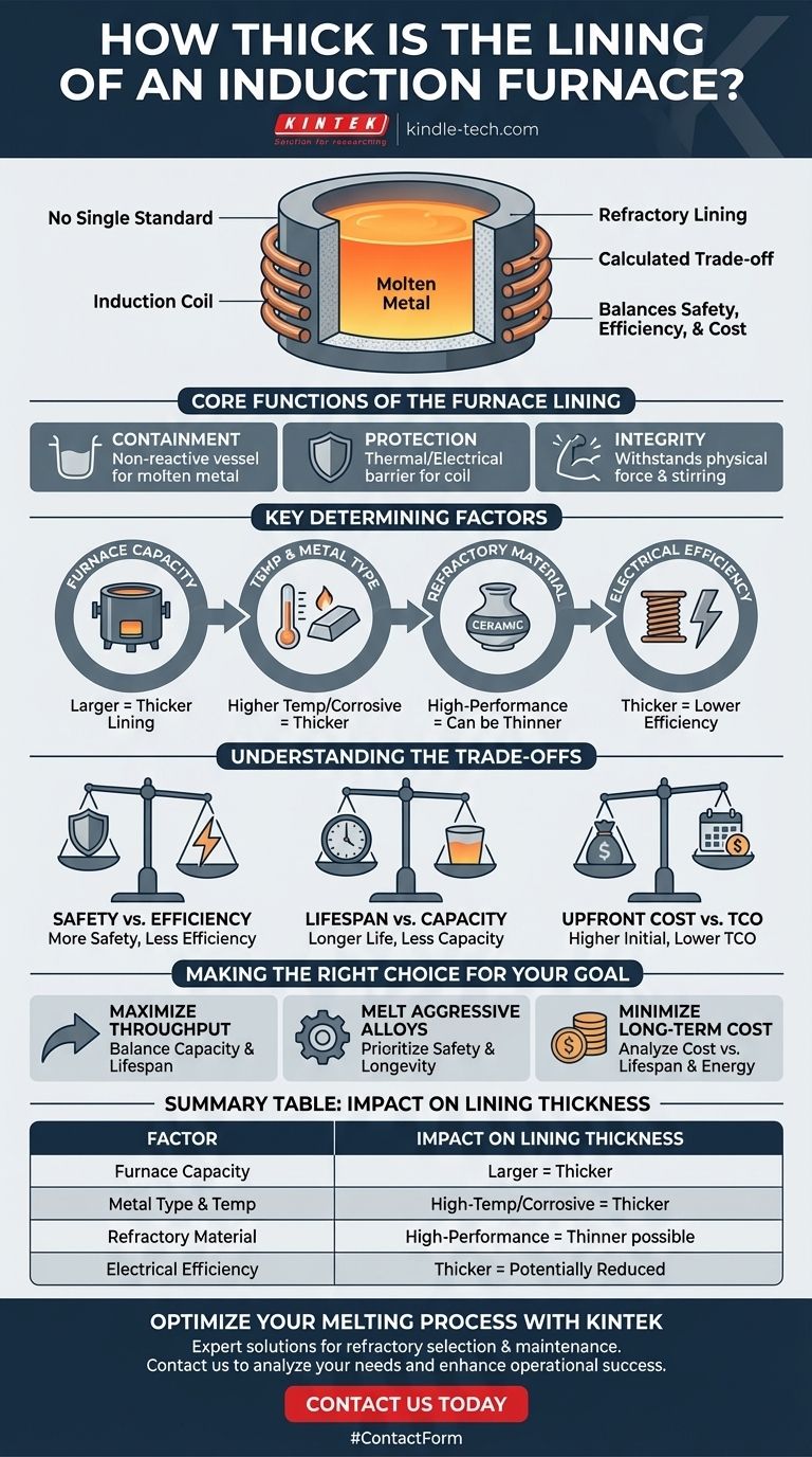 誘導溶解炉のライニングの厚さはどれくらいですか？安全性、効率性、寿命を最適化する ビジュアルガイド