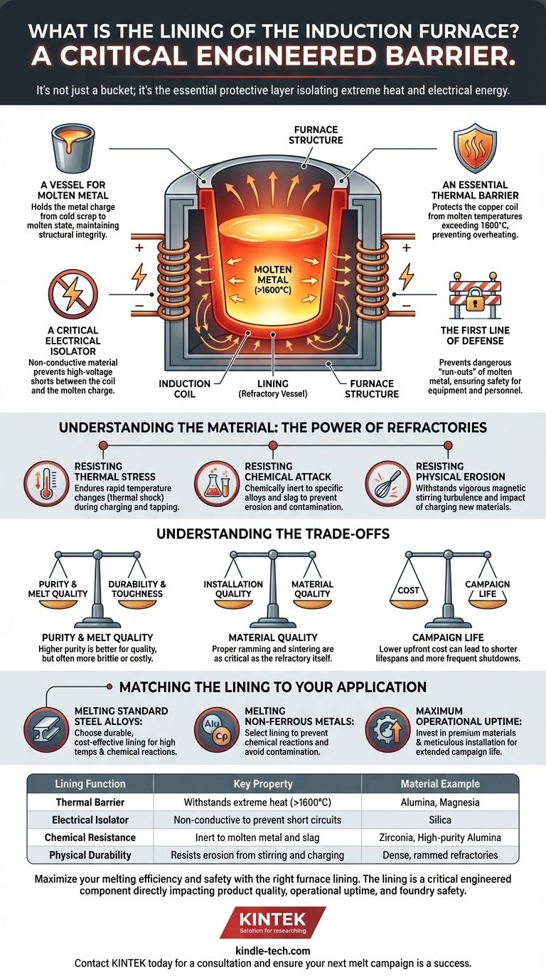 誘導溶解炉のライニングとは何ですか？安全で効率的な溶解のためのエンジニアードバリア ビジュアルガイド