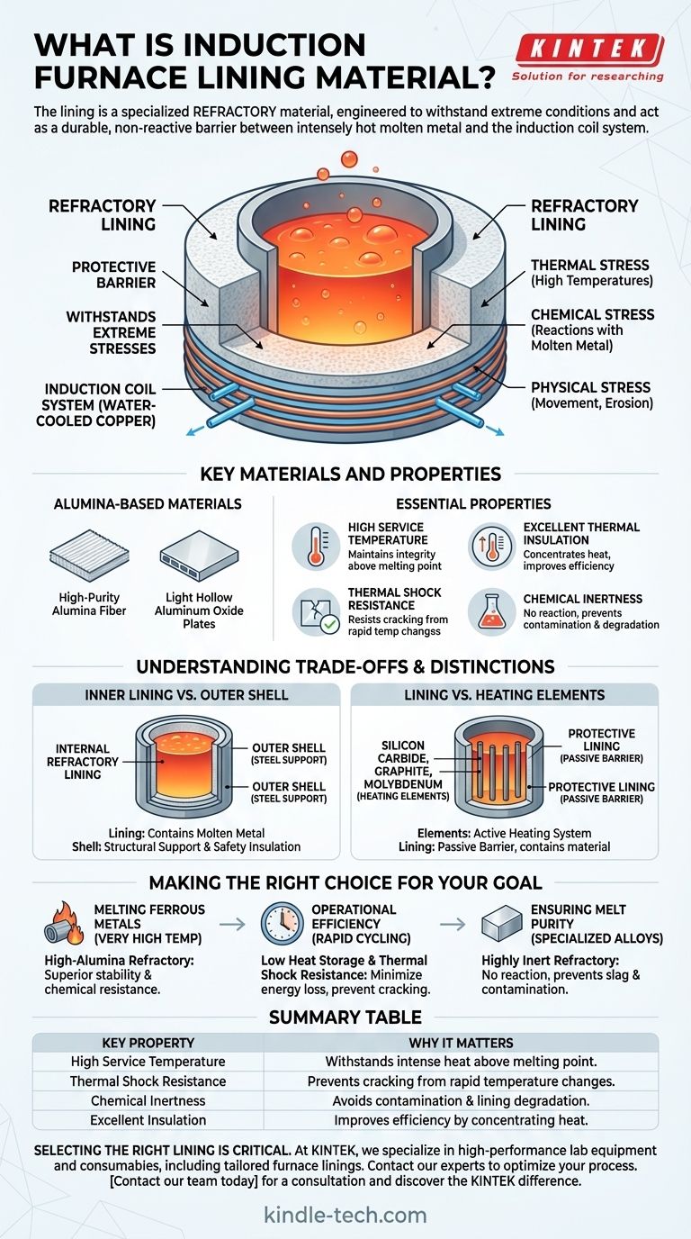 ما هي مادة البطانة المستخدمة في فرن الحث؟ دليل للمواد الحرارية عالية الأداء دليل مرئي