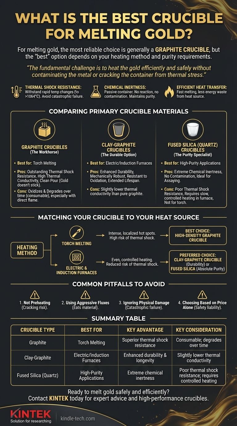 Qual é o melhor cadinho para derreter ouro? Escolha o Cadinho Certo para Segurança e Pureza Guia Visual