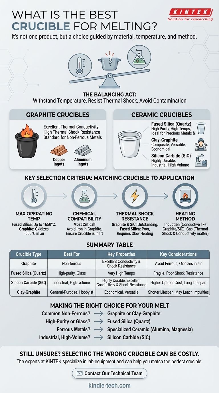 Какой тигель лучше всего подходит для плавки? Выберите правильный тигель для вашего материала и процесса Визуальное руководство