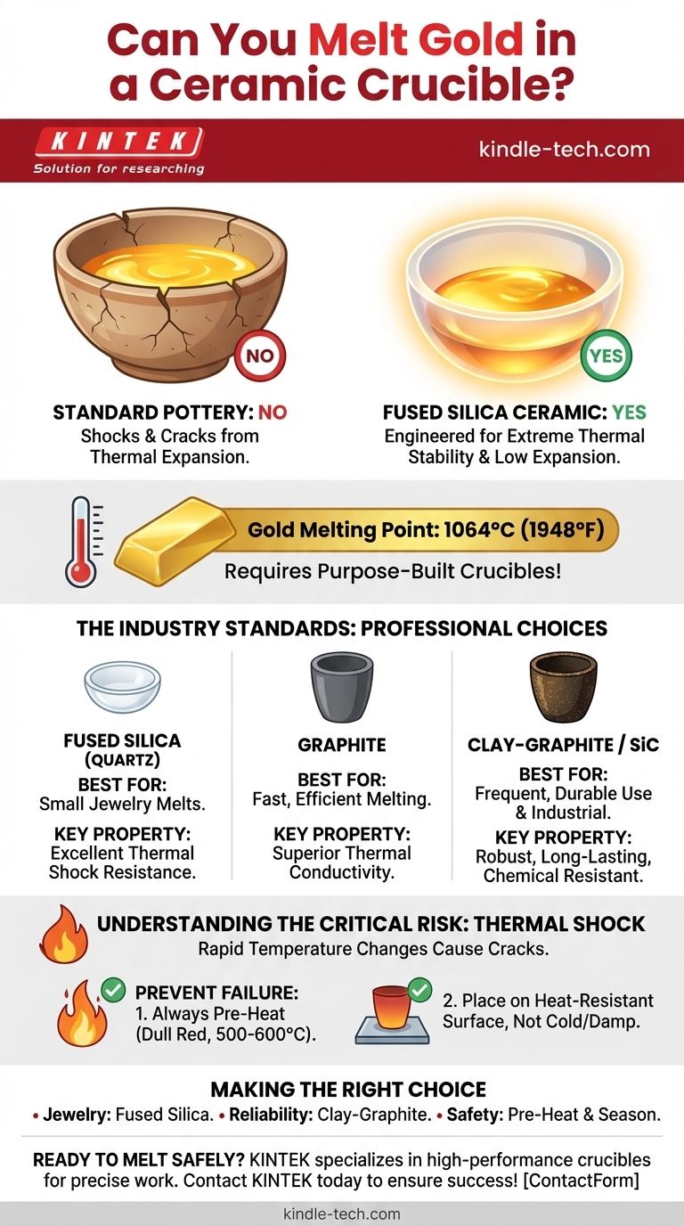 セラミックるつぼで金を溶かすことはできますか？安全な溶解に適したるつぼを見つけましょう ビジュアルガイド