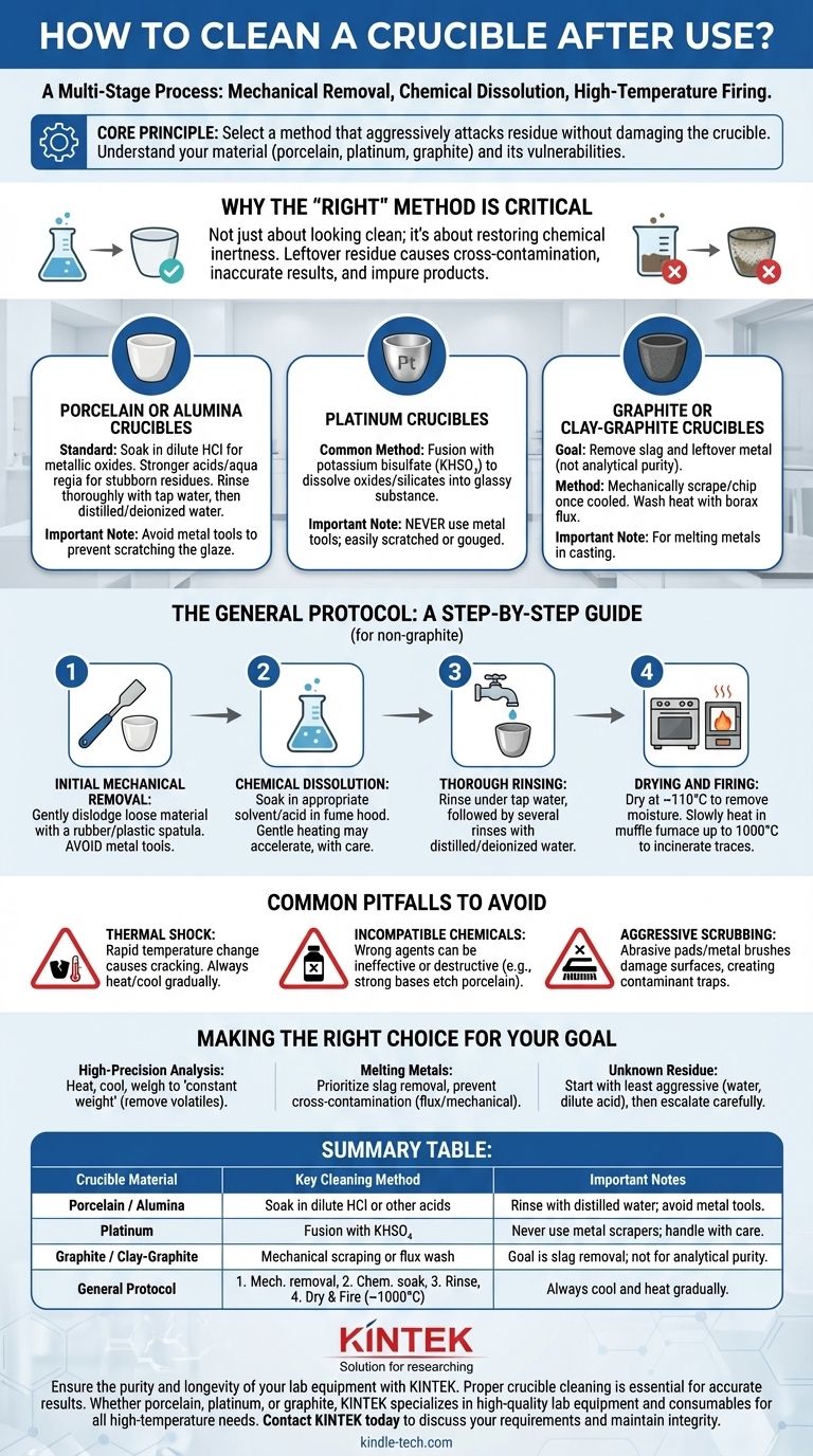 ¿Cómo se limpia un crisol después de usarlo? Una guía paso a paso para crisoles de laboratorio Guía Visual