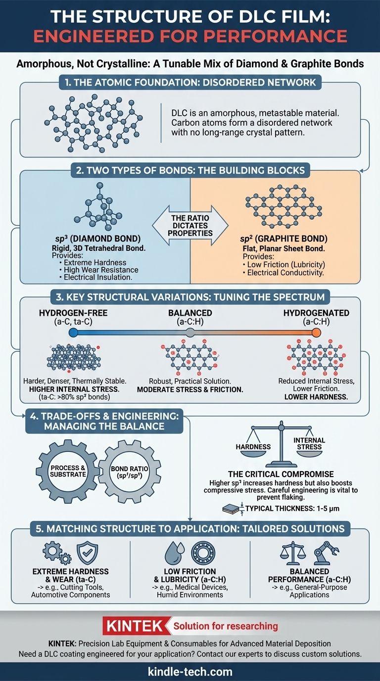 ¿Cuál es la estructura de la película de DLC? Una mezcla amorfa sintonizable de enlaces de diamante y grafito Guía Visual