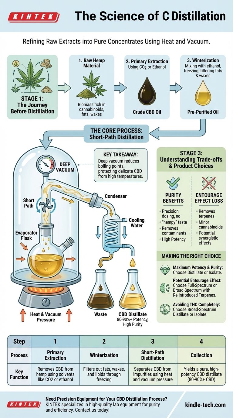Como o óleo CBD é destilado? Um Guia Passo a Passo para Pureza e Potência Guia Visual