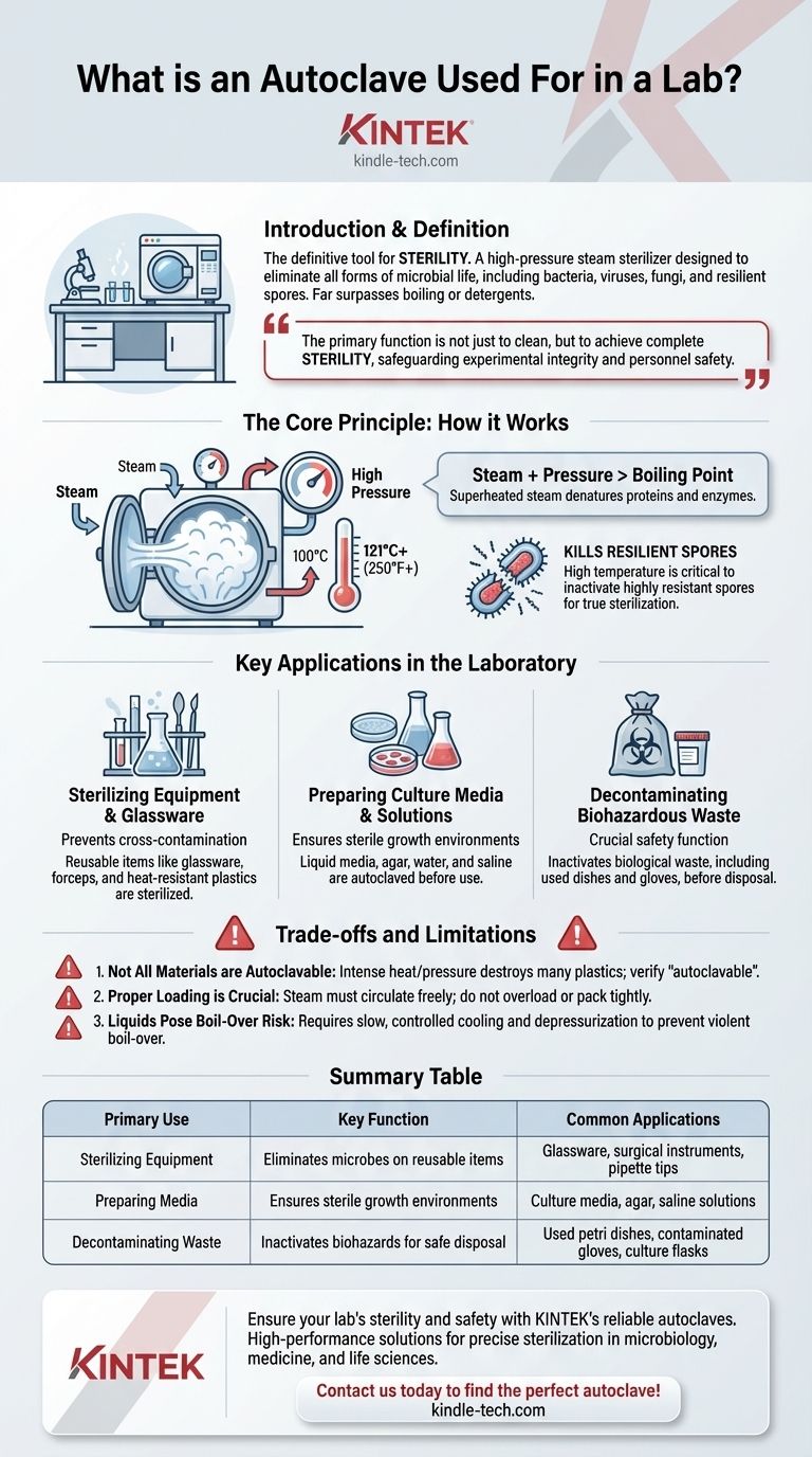 Для чего используется автоклав в лаборатории? Достижение полной стерилизации для безопасности и целостности лаборатории Визуальное руководство