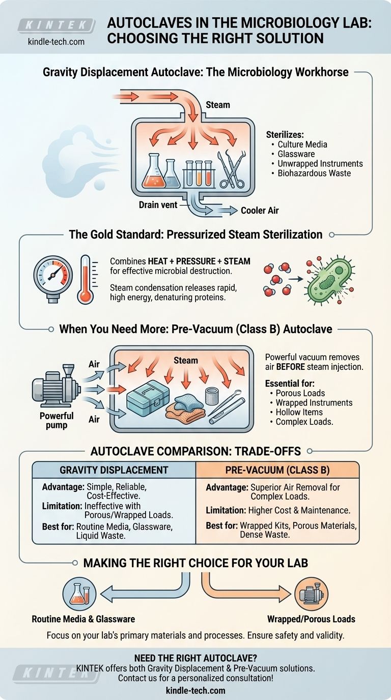 微生物实验室使用哪种高压灭菌器？重力置换式与预真空式详解 图解指南