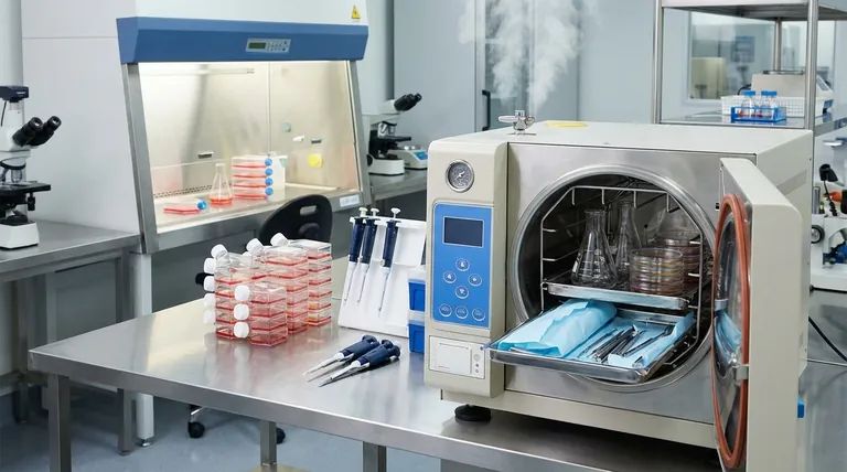 Qual è la funzione dell'autoclave in un laboratorio di colture tissutali? Garantire la sterilità assoluta per una crescita cellulare di successo