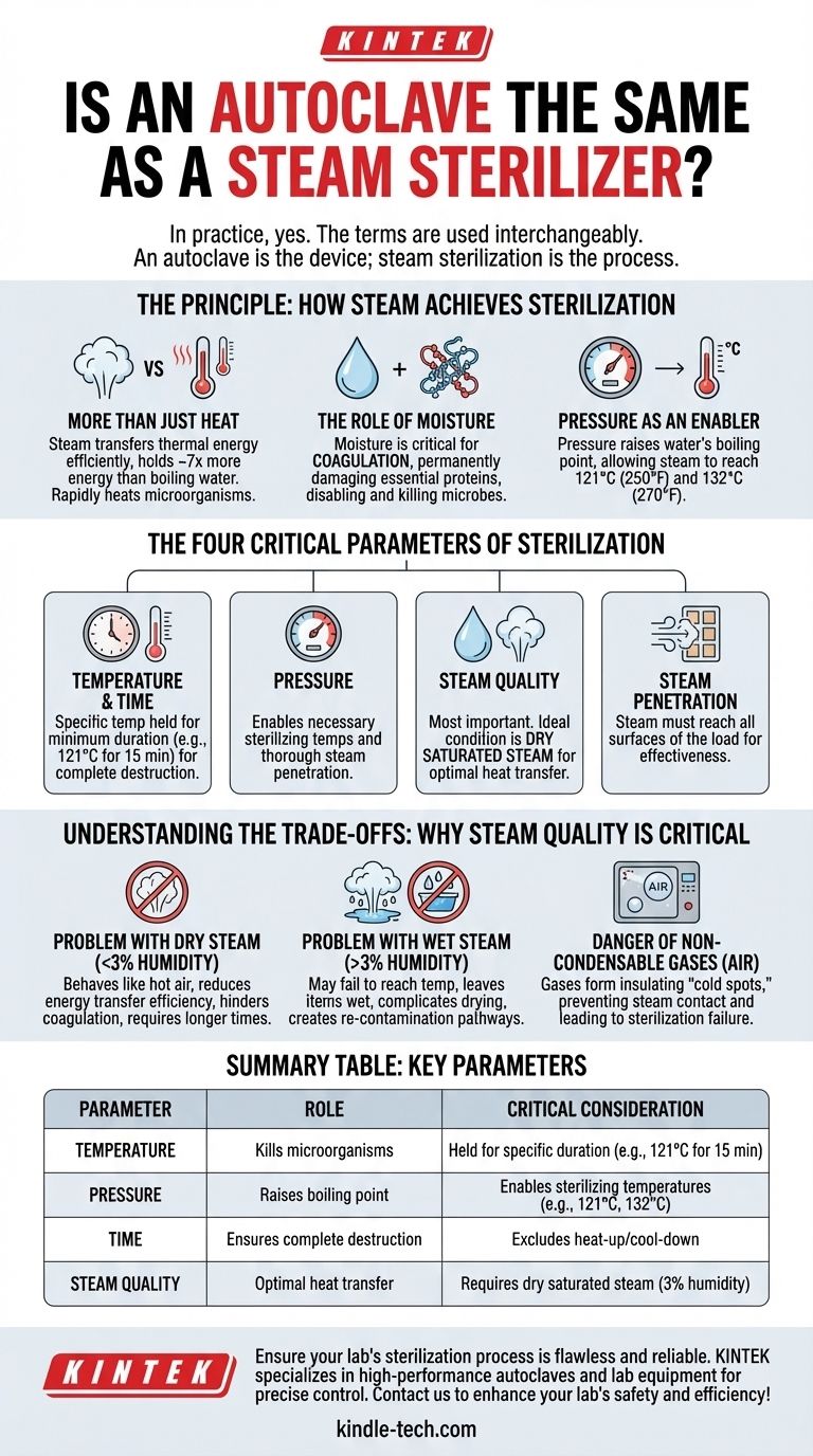 高压灭菌器和蒸汽灭菌器是同一种设备吗？了解可靠灭菌的关键 图解指南