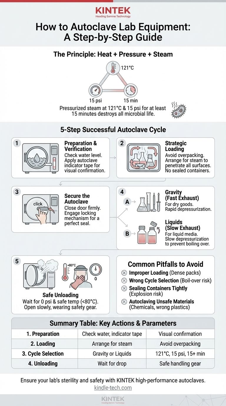¿Cómo se esteriliza equipo de laboratorio en autoclave? Una guía paso a paso para resultados estériles Guía Visual