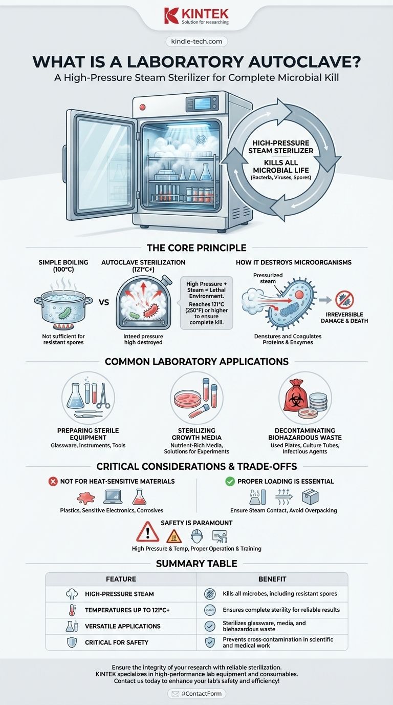 Qu'est-ce qu'un autoclave de laboratoire ? Obtenez une stérilité totale pour votre laboratoire Guide Visuel