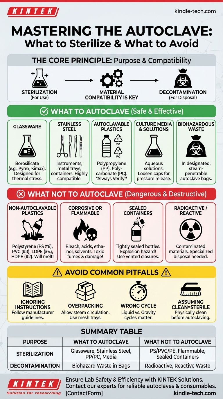 Какое лабораторное оборудование следует автоклавировать? Руководство по безопасной стерилизации и обеззараживанию Визуальное руководство