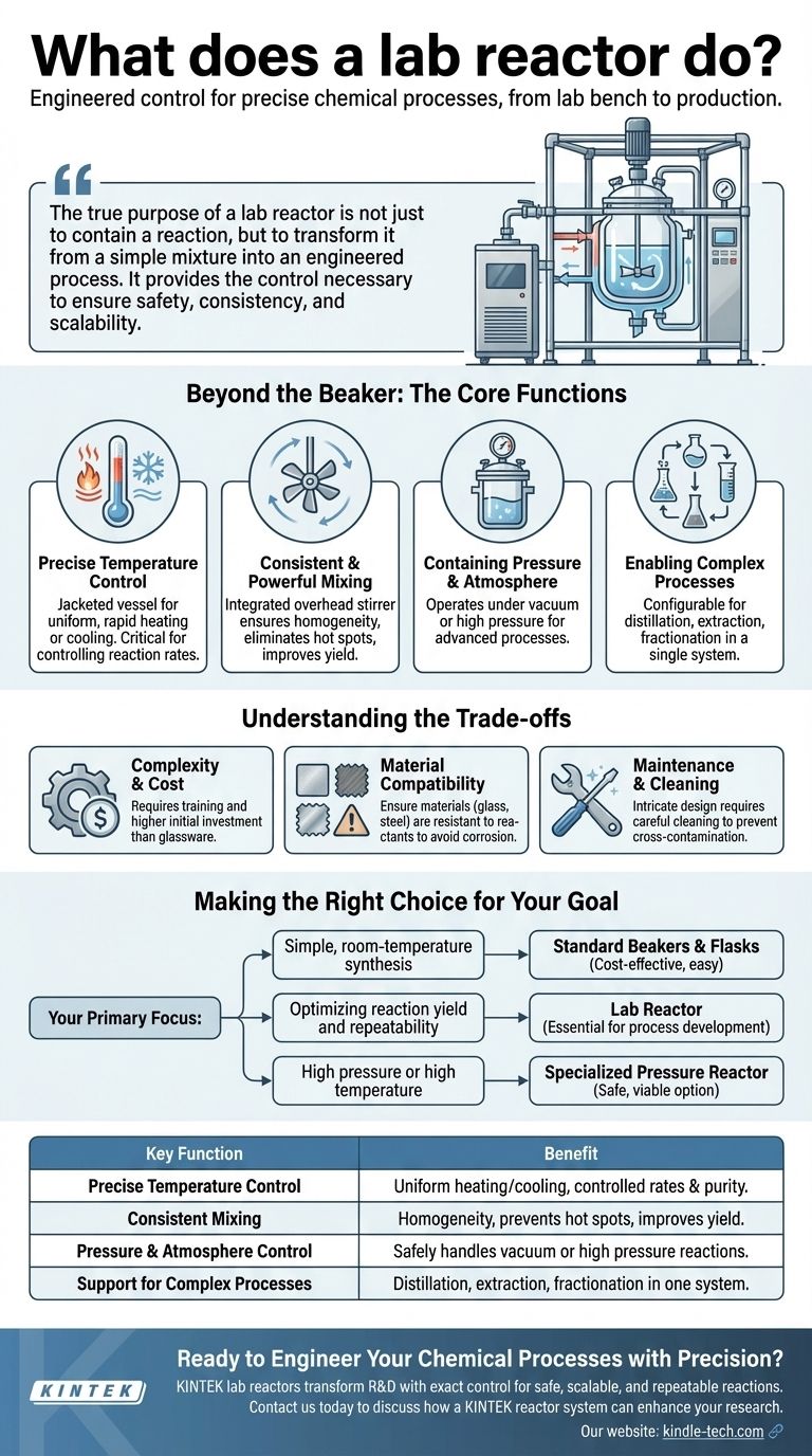 ラボリアクターは何をするものですか？複雑な化学プロセスを実現するための精密な制御 ビジュアルガイド