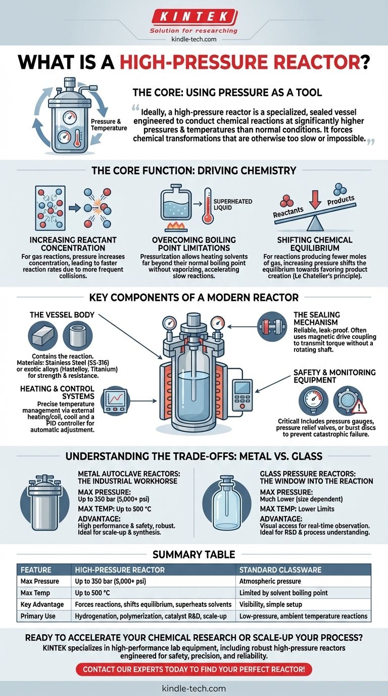 ما هو المفاعل عالي الضغط؟ أطلق العنان للتفاعلات الكيميائية بتحكم دقيق دليل مرئي