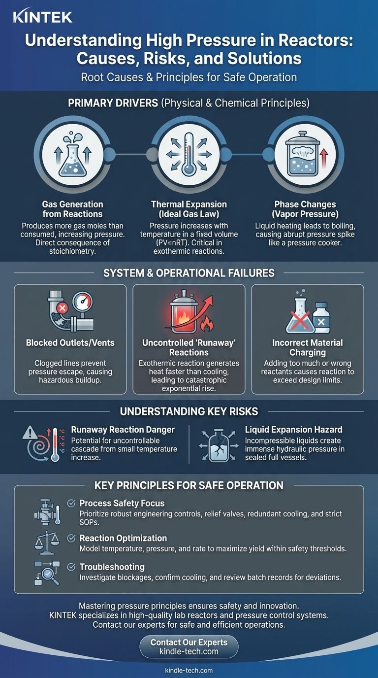 Cosa causa l'alta pressione in un reattore? I 6 fattori chiave e i rischi per la sicurezza Guida Visiva