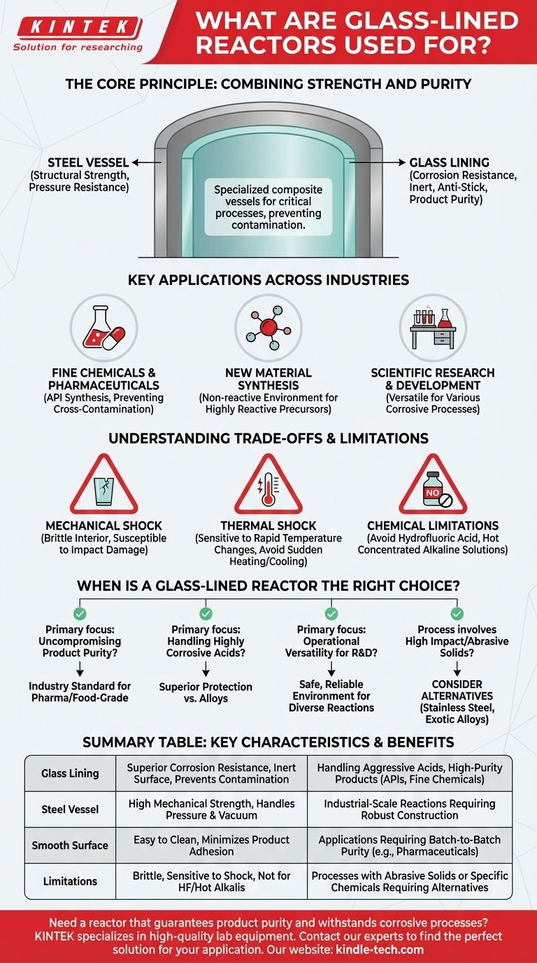 What are glass lined reactors used for? Achieve Unmatched Purity in Corrosive Chemical Processes Visual Guide