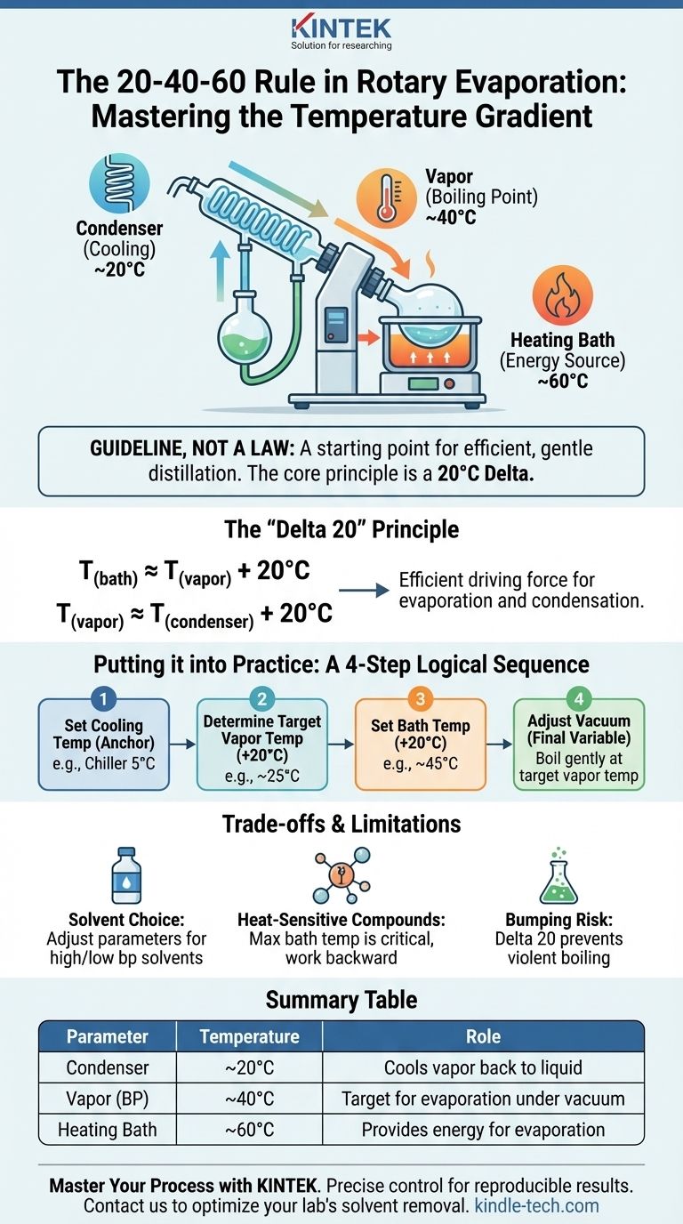 Was ist die 20-40-60-Regel beim Rotavap? Ein Leitfaden zur effizienten und sicheren Lösungsmitteleindampfung Visuelle Anleitung