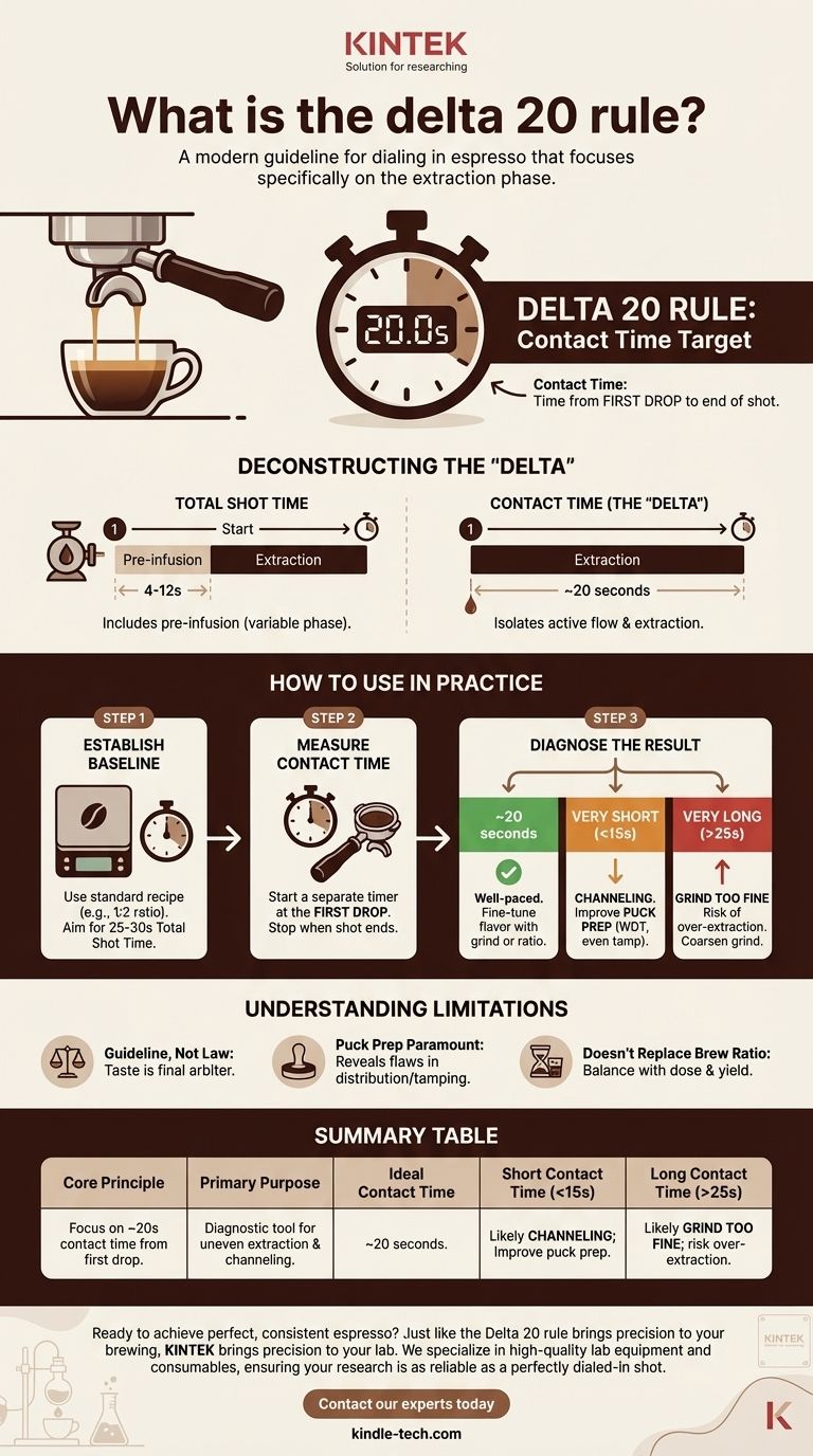 Was ist die Delta-20-Regel? Ein Leitfaden zur Diagnose und Perfektionierung Ihres Espressos Visuelle Anleitung